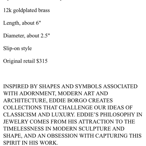 Eddie Borgo Padlock Allure Cuff Bracelet - Picture 5 of 6